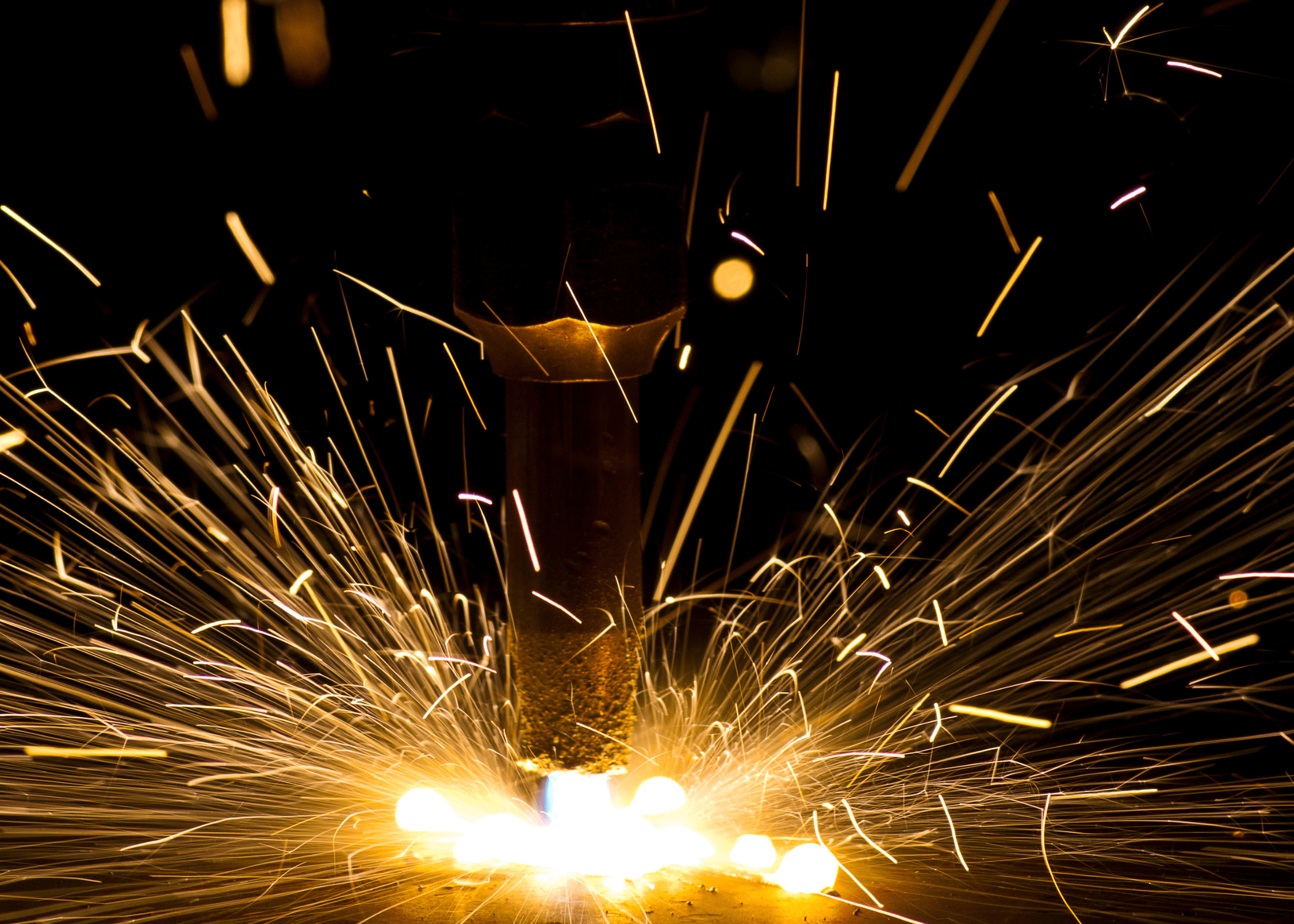 Oxyfuel Cutting Sparks – CMDI Metal Cutting in Southwest Virginia Oxyfuel metal cutting with sparks flying at CMDI in Southwest Virginia