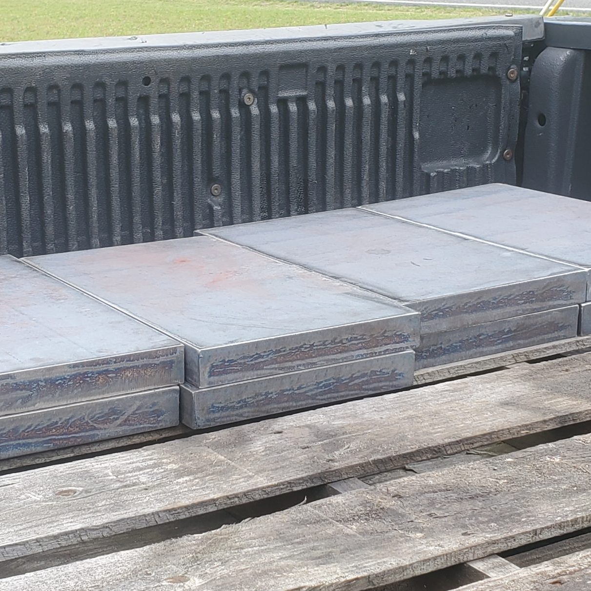 Oxyfuel-cut steel plates from CMDI in Southwest Virginia