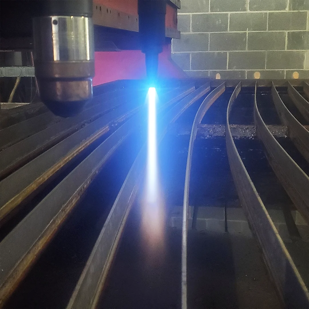 Oxyfuel Cutting - Precision Metal Cutting in Southwest Virginia Oxyfuel metal cutting torch in operation at CMDI in Southwest Virginia